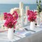 30 Inch Silk Bougainvillea Artificial Flowers, UV Resistant, 8 Pcs Faux Flower Stems with 24 Branches, Fake Bougainvillea Vines for Wedding, Porch, Garden, Home & Party Decor (Rose Red)